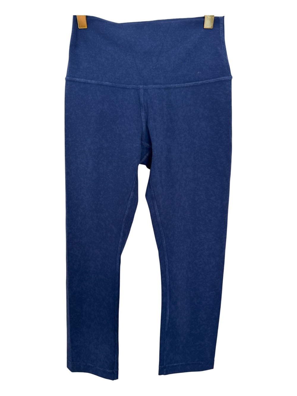 Lululemon Wunder Under Crop High-Rise leggings in the Indigo Spray Mineral Blue